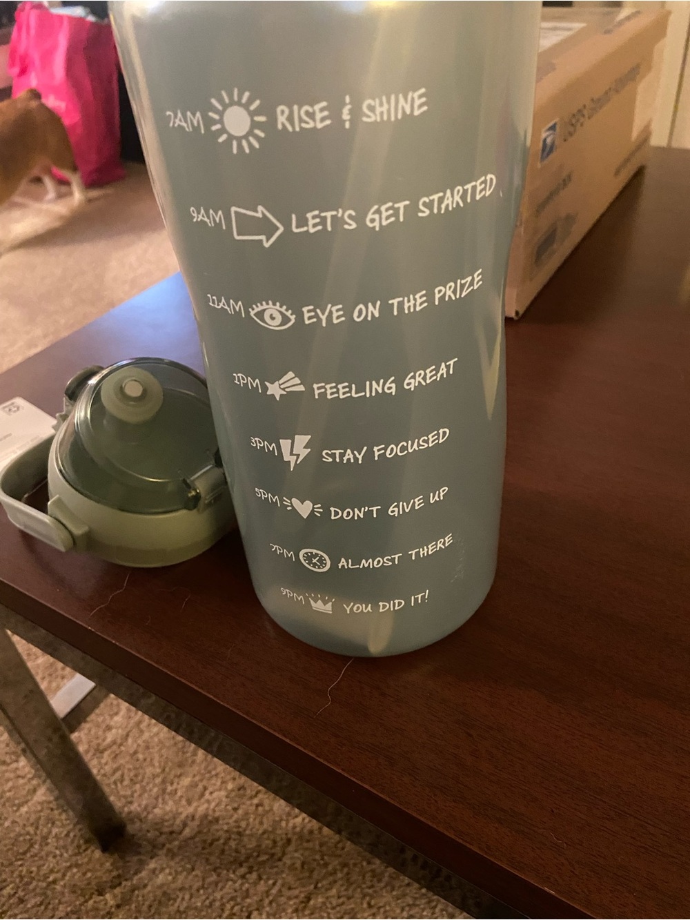 Hydration Motivational Water Bottle -64oz